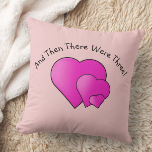 Byt text, sen fanns det tre! Mauve Hearts Kudde