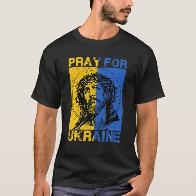 Byt till Ukrainas stöd Ukraina - jag står med Stor T Shirt (Framsida)