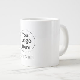 Byt ut din logotyp och text  jumbo mugg