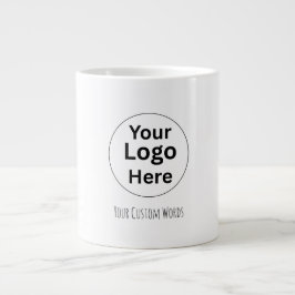 Byt ut din logotyp och text jumbo mugg
