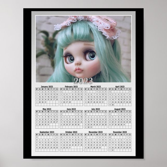 Byt ut fotot mot din kalender poster (Framsidan)