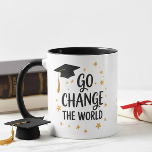 Byt Ut Världen Examens Citat Design Mugg
