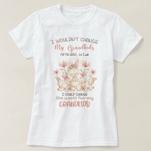 Byt värld för mina Barnbarn-bunnier T Shirt