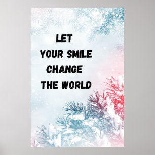 "Byt världen" - inspirationell väggkonst Poster
