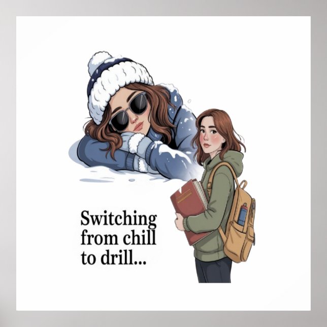 Byta från chill till drill poster (Framsidan)