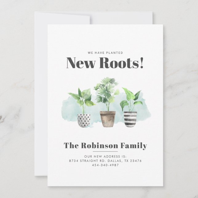 Byte av Adress Boho-Anpassningsbarnas Flytta Meddelande (Framsida)