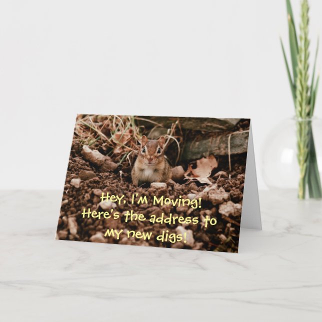 Byte av Adress-chipmunk-kort Meddelande (Framsida)