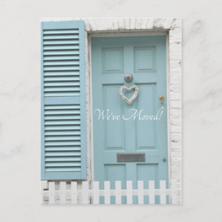 Byte av Adress - "Främre dörr med hjärta" Vykort