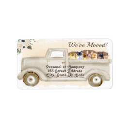 Byte av adress, katter, returadressetikett adressetikett