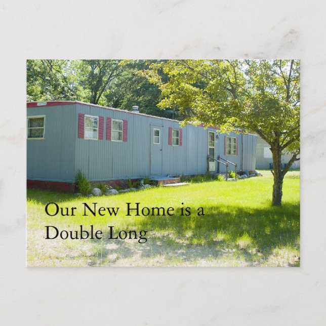 Byte av Adress-kort: Dubbla lång Meddelande Vykort (Framsida)