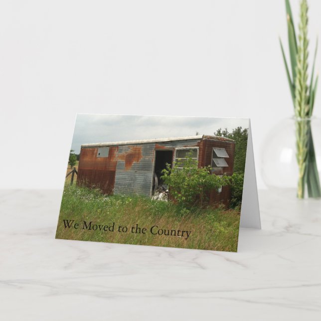 Byte av Adress-kort: Flyttat till Land Meddelande (Framsida)