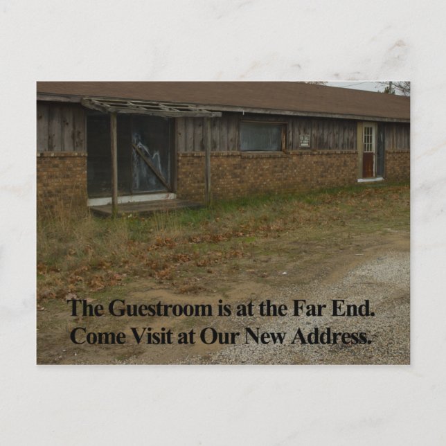 Byte av Adress-kort: Guestroom Meddelande Vykort (Framsida)