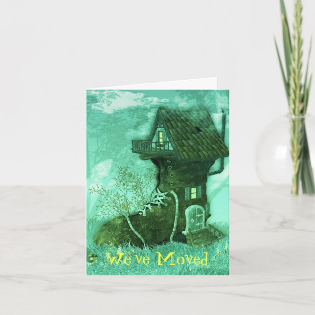 Byte av adress-kort i gamla Boot House Meddelande (Framsida)