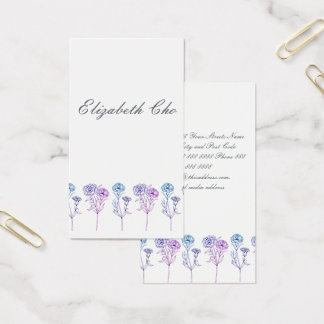 Byte av Adress - nejlikor Visitkort