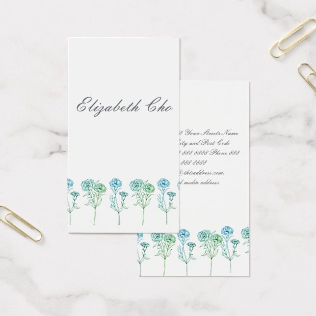 Byte av Adress - nejlikor Visitkort (Kontor)