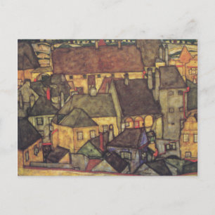 Byte av Adress - Schiele Gult CIty, 1914 Meddelande Vykort