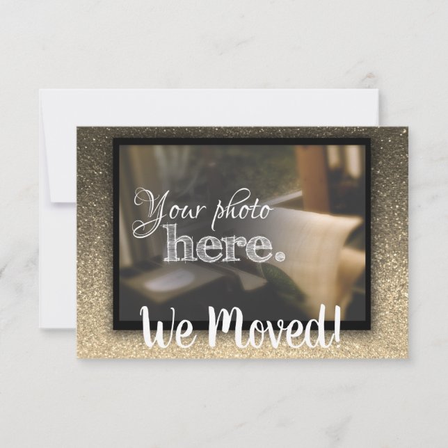 Byte av Adress Vi Flyttat uppvärmningsvälsignelse Meddelande (Framsida)