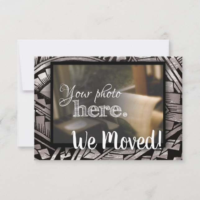 Byte av Adress Vi Flyttat uppvärmningsvälsignelse Meddelande (Framsida)