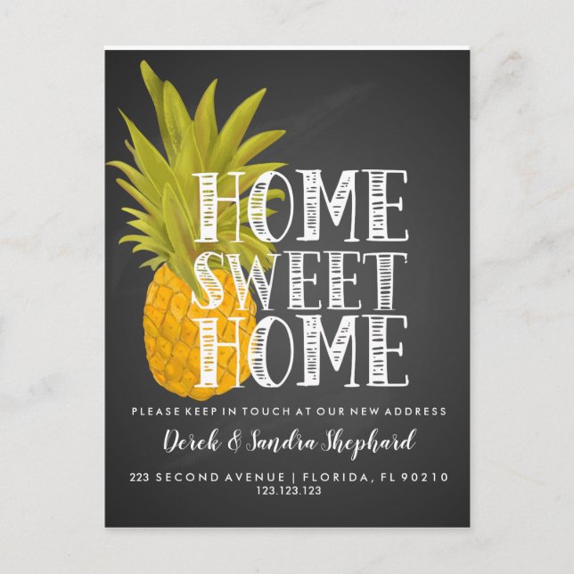 Byte av adress-vykort har flyttat anas meddelande vykort (Framsida)