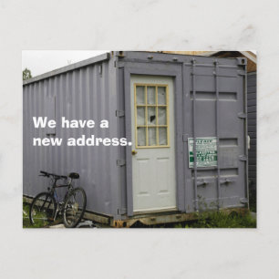 Byte av adress vykort: True Trailer Home Meddelande Vykort