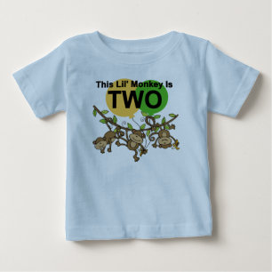 Byte av apor 2:a födelsedag T-shirts och gåvor
