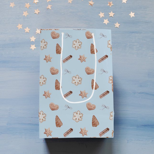Byte av blå julkaka (Blue Christmas Cookie Gift Bag)