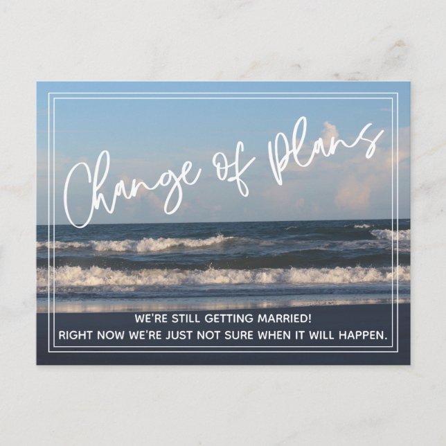 Byte av bockfoto för uppskjutna Bröllop Vykort (Framsida)