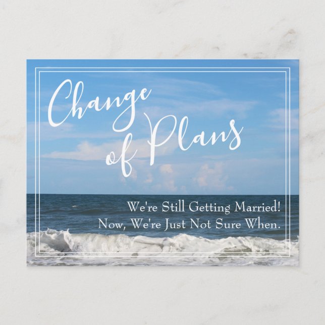 Byte av bockfoto för uppskjutna Bröllop Vykort (Framsida)