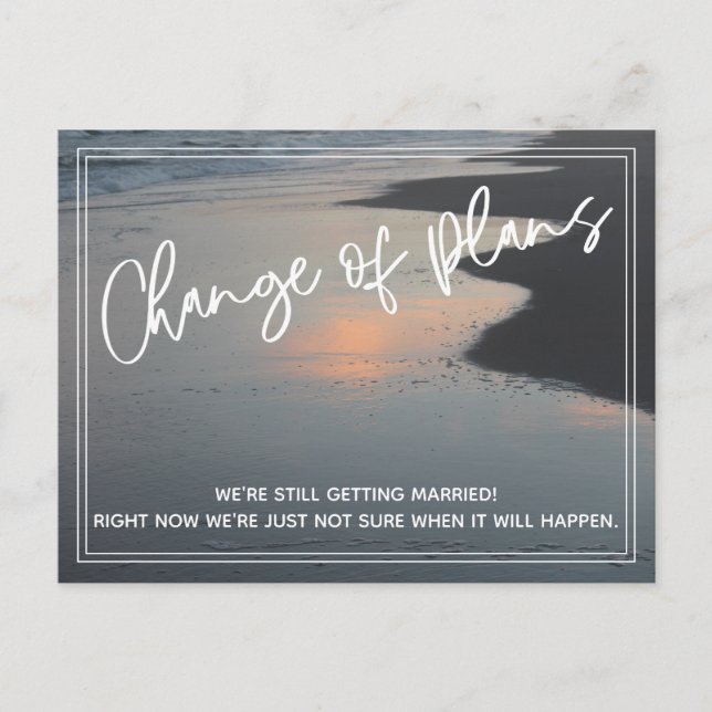 Byte av bockfoto för uppskjutna Bröllop Vykort (Framsida)