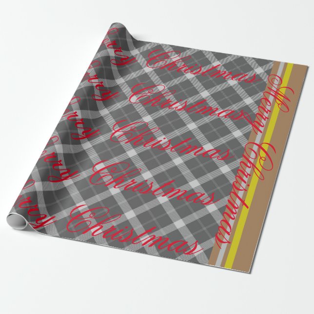 byte av gåva från CHRISTMAS PLAID | m3galleryStudi Presentpapper (Utrullad)