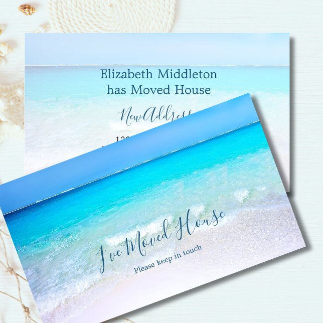 Byte av hem för enkel Flytta i Adress Visitkort (Skapare uppladdad)