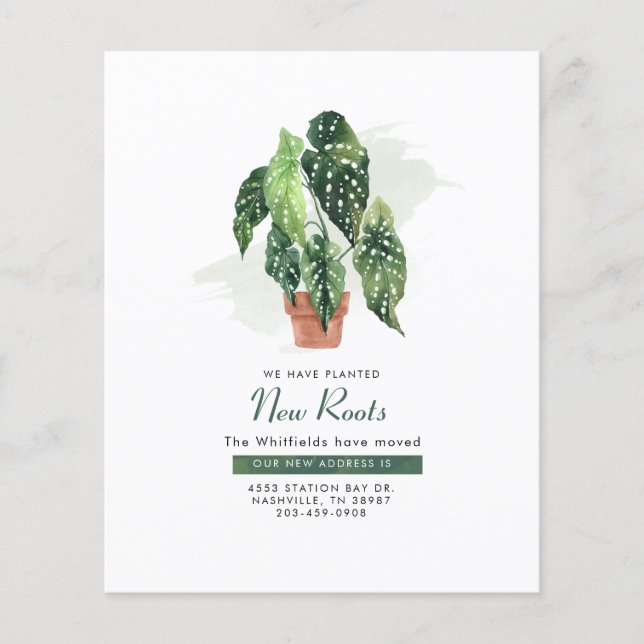 Byte av hemmeddelande om Flytta i Adress (Framsida)