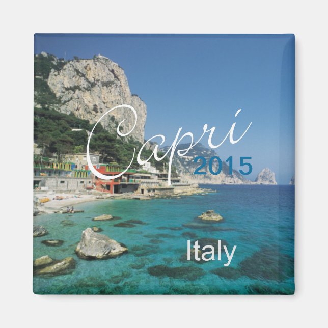 Byte av Italien i Capri Travel Fridge Magnet-byte Magnet (Framsidan)