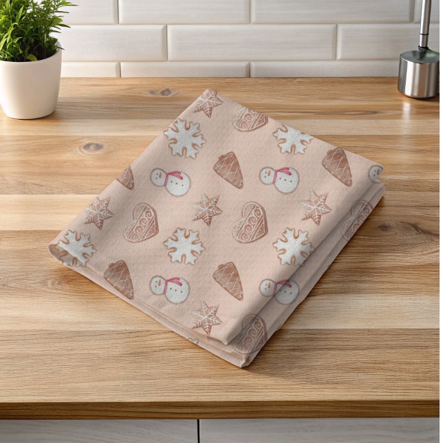 Byte av julcookie kökshandduk (Christmas Cookie Kitchen Towel )