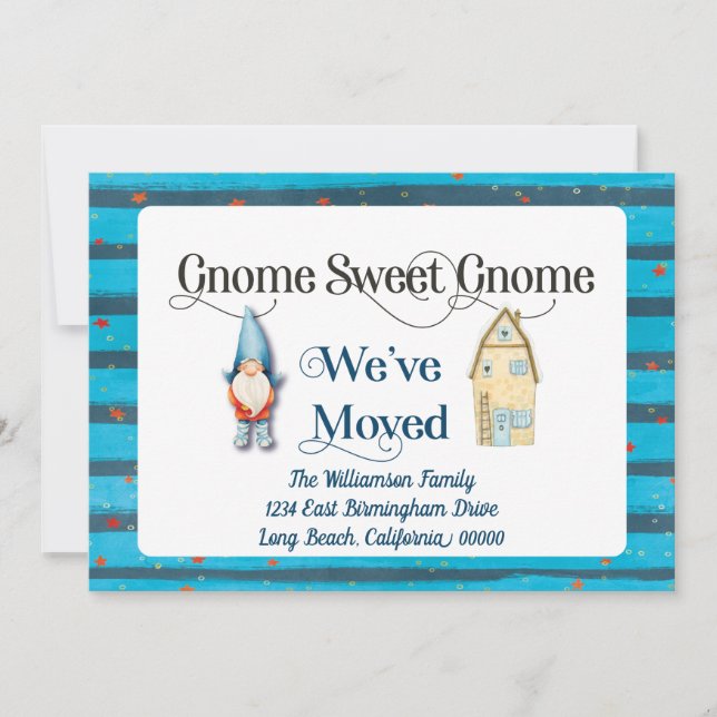 Byte av ny Vi har flyttat i Adress Meddelande (Framsida)