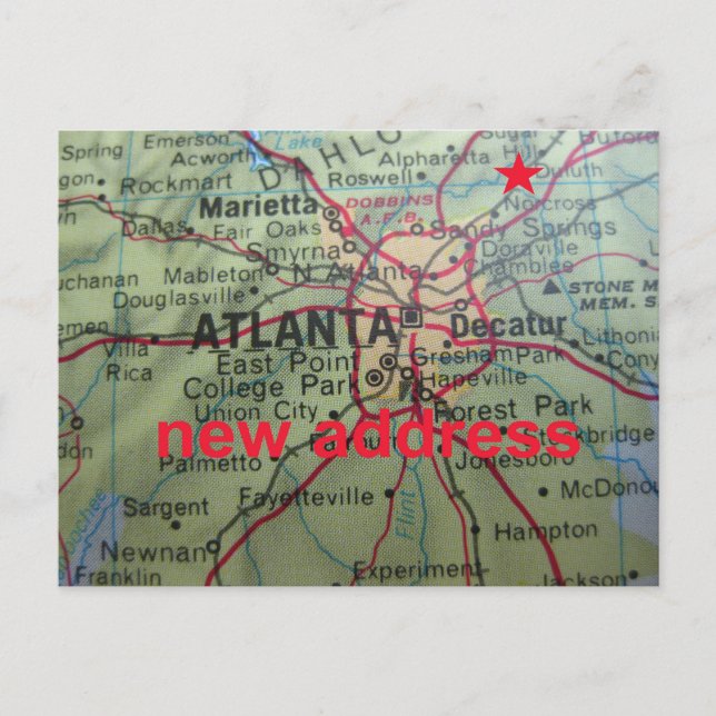 Byte av socker med adress-kort i Backe Meddelande Vykort (Framsida)