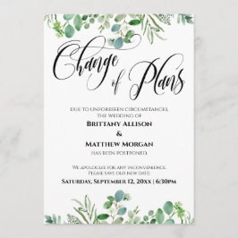 Byte av uppskjutet Bröllop-kort för eukalyptus Inbjudningar