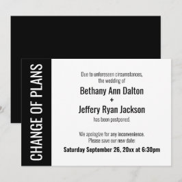 Byte av uppskjutet Bröllop-kort med fetstil Inbjudningar