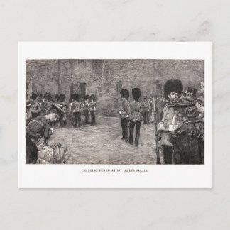 Byte av vaktmästare i St. James's Palace Vykort