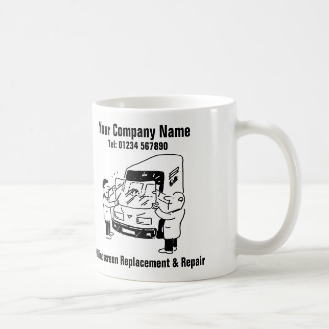 Byte av vindruta & reparationer av vindruta kaffemugg (Höger)
