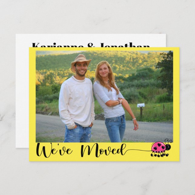 Byte av vykort för Adress (Fram/baksida)