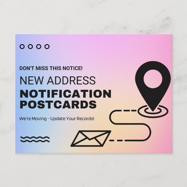 Byte av vykort för Adress (Framsida)