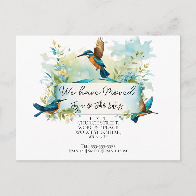 Byte av vykort för adress (Framsida)