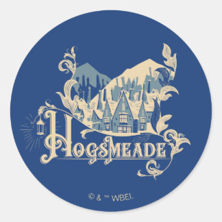 byte för HOGSMEADE™ Vintage Graphic Runt Klistermärke