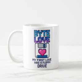 Byte Love: My first love had a floppy drive Kaffemugg
