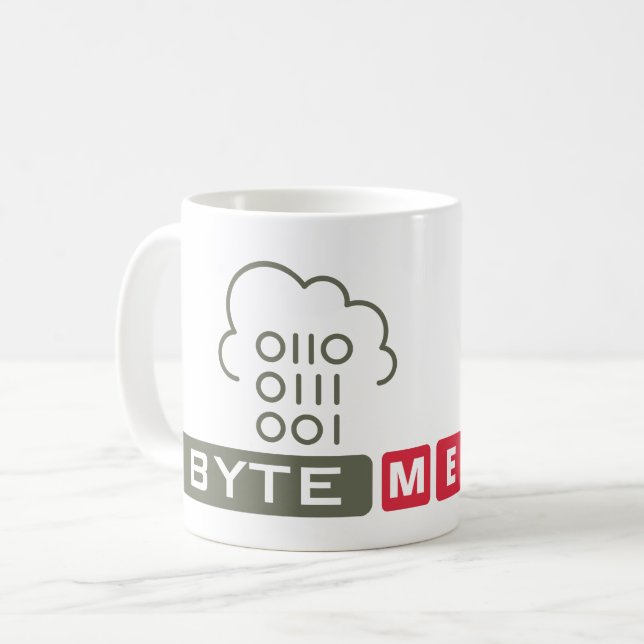 BYTE MIG - PROGRAMMERINGSNERD KAFFEMUGG (Framsida vänster)