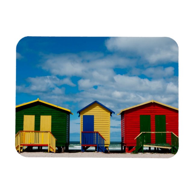 Byte rum. Muizenberg Beach, Cape Town Magnet (Horisontell)