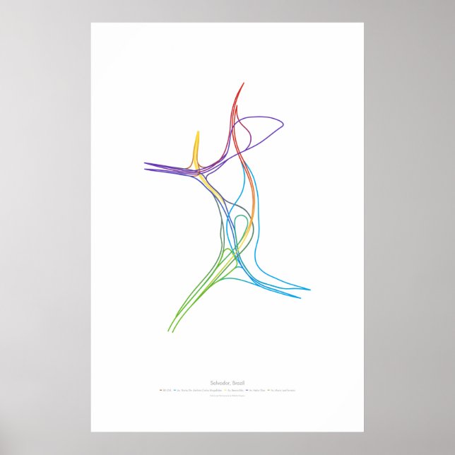 Byteans koreografi: Salvador, Brasilien Poster (Framsidan)