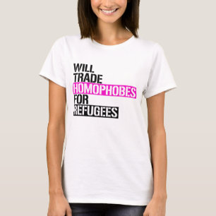 Byter homofober mot flyktingar t shirt