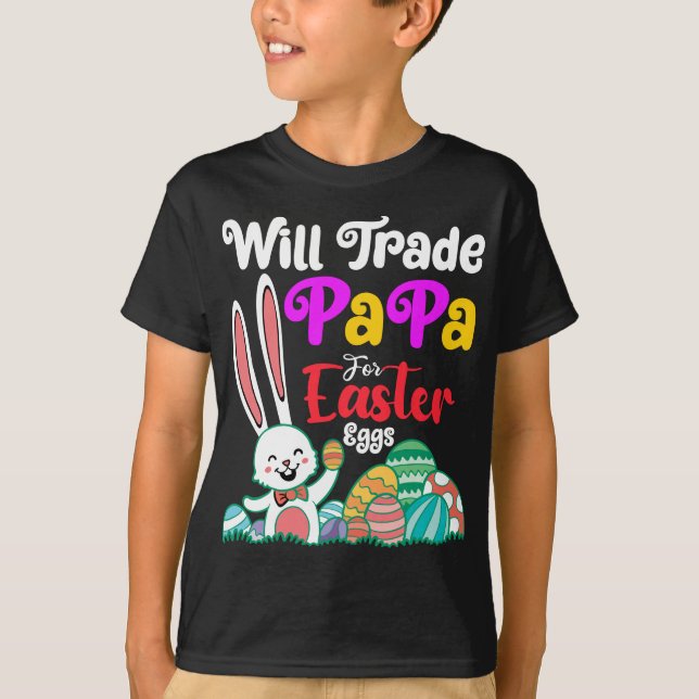 Byter Pappa mot påskägg T Shirt (Framsida)
